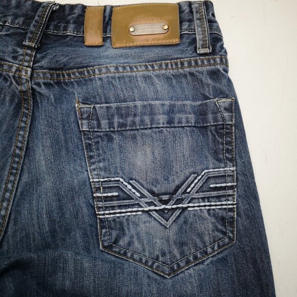 Projek Raw Regular Fit Men's Size 34 Waist Medium Wash Blue Jeans - Picture 11 of 14